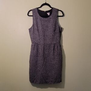 J. Crew Black and Gray Tweed Dress, Size 8